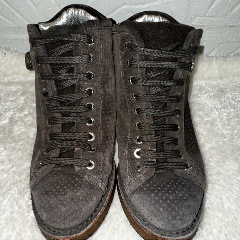 Chanel Interlocking CC Logo Brown Bootie Size 36 - Picture 7 of 13